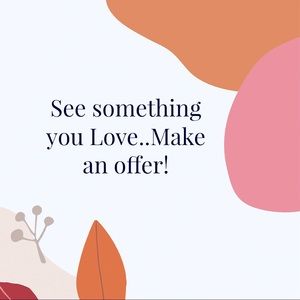 Pick your offer ..easier than ever! ..all reasonable offers accepted ❤️